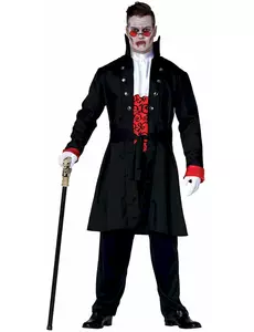 Déguisement comte vampire homme, Taille: Medium (48–50)