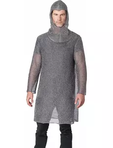 Déguisement côte de maille chevalier luxe adulte, Taille: Large/X-Large