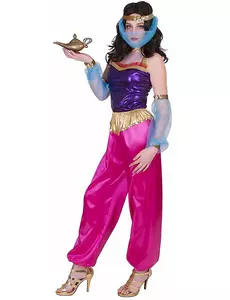 Déguisement  danseuse orientale avec coiffe femme, Taille: Medium/Large