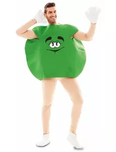 Déguisement de bonbon vert adulte