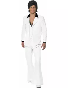 Déguisement disco Homme blanc, Taille: Medium