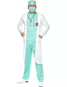 Déguisement docteur homme, Taille: Medium