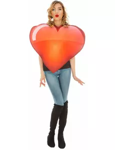 Emoji™ hart kostuum voor volwassenen