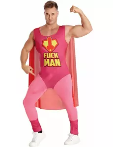 Déguisement Fuckman adulte, Taille: Medium (48–50)