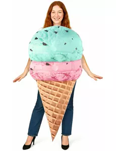 Déguisement glace en cornet adulte