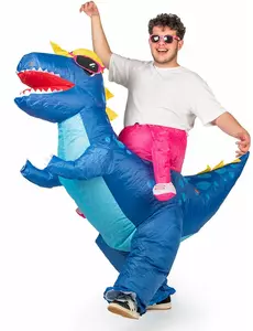 Déguisement gonflable à dos de dinosaure adulte