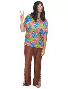 Déguisement hippie pantalon evasé homme
