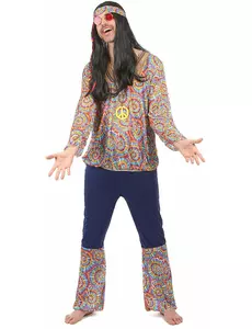 Déguisement hippie motif psychédélique homme