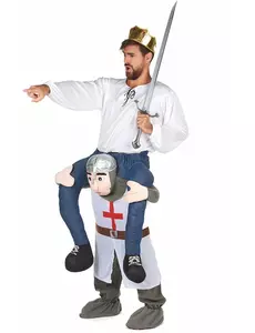 Déguisement à dos de chevalier adulte