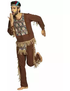 Déguisement indien grand sage homme, Taille: Medium/Large (50/52)
