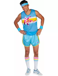Ken™ aerobic vermomming voor mannen, Maat: Medium/Large
