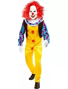 Deluxe terror It™ clown kostuum voor volwassenen, Maat: Medium/Large