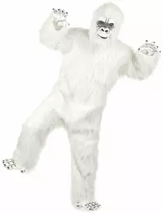 Luxe witte Yeti kostuum voor volwassenen