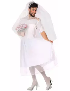Humoristische bruid kostuum voor mannen