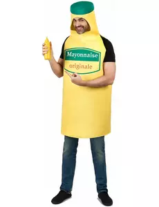 Mayonnaise fles kostuum voor volwassenen