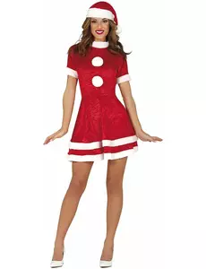 Déguisement Mère Noël sexy femme, Taille: X-Small/Small (36–38)