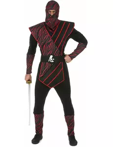 Déguisement ninja fauve homme, Taille: Large