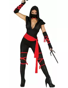 Déguisement ninja sexy combinaison femme, Taille: Small