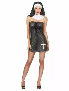 Déguisement nonne sexy bustier femme