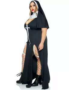 Déguisement nonne sexy grande taille femme, Taille: X-Large/XX-Large (48–52)