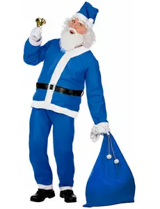 Déguisement Père Noël bleu homme