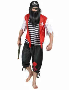 Zwartbaard piraten outfit voor mannen