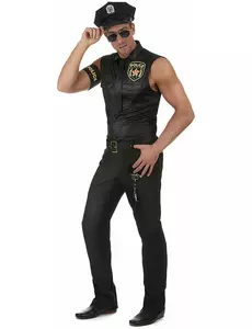 Déguisement policier sexy homme, Taille: Large