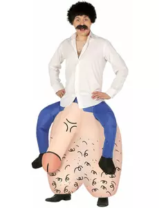 Grappig carry me penis kostuum voor mannen