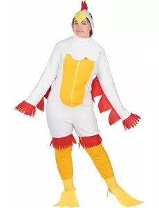 Déguisement poulet pour adulte, Taille: Medium/Large