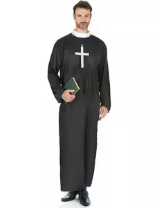 Priester gewaad voor mannen, Maat: Medium/Large