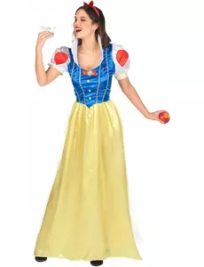 Déguisement princesse des neiges femme, Taille: Small