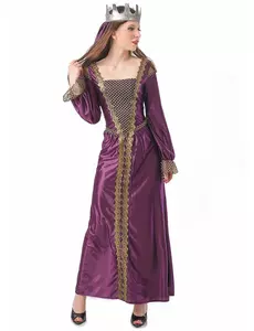 Déguisement princesse médiévale femme, Taille: Large