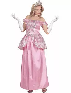 Déguisement princesse rose pâle femme, Taille: Small
