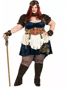 Déguisement rétro futuriste steampunk grande taille femme, Taille: X-Large (44/46)