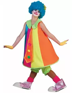 Fluo clown jurk voor vrouwen