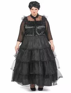 Déguisement robe de bal gothique grande taille femme, Taille: X-Large