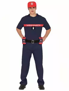 Déguisement sapeur pompette adulte