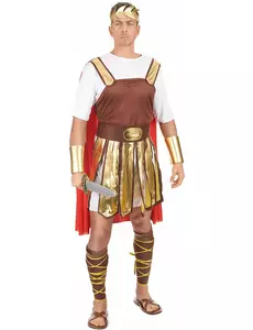 Déguisement gladiateur romain cape rouge homme
