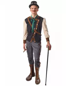 Déguisement steampunk dandy homme, Taille: Large