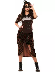 Déguisement steampunk femme, Taille: Medium/Large (42)