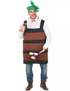 Déguisement tonneau de vin adulte
