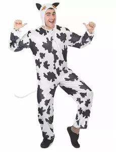 Déguisement vache avec chapeau adulte