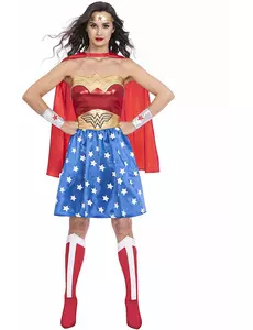Klassiek Wonder Woman™ dameskostuum, Maat: Small