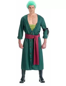 One Piece™ Zoro-kostuum voor volwassenen, Maat: Large