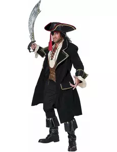 Deluxe Piratenkostuum voor Heren, Maat: Large