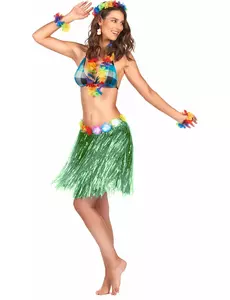 Groen hawaiiaanse rok voor volwassenen