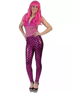 Legging sirène rose femme