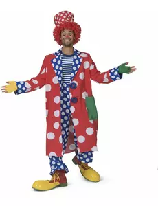 Clownsjas met stippen voor heren