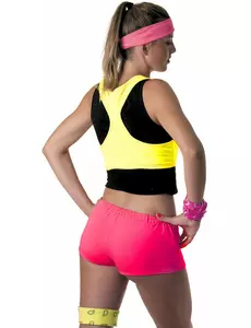 Mini short rose fluo femme