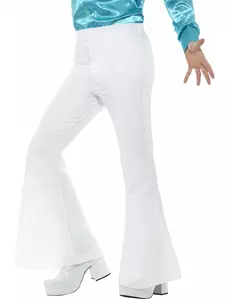Pantalon disco blanc homme